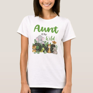 Camiseta Tía de animales salvajes del zoológico Safari de