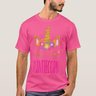 Camiseta Tía de Auntiecorn Unicorn