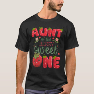 Camiseta Tía De Berry Sweet One First Birthday Strawberr