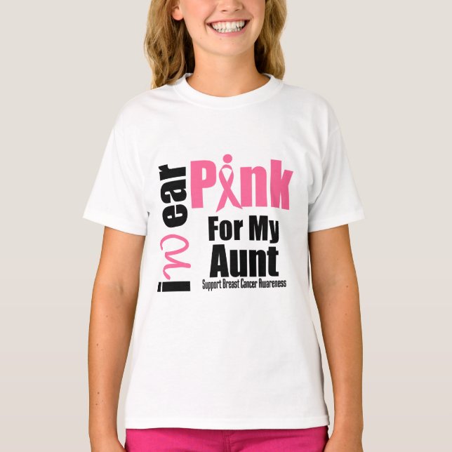 Camiseta Tía de Cinta Rosa (Anverso)