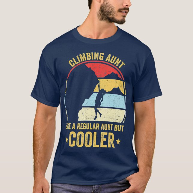 Camiseta Tía De Escalada Como Una Tía Normal Pero Más Fría (Anverso)