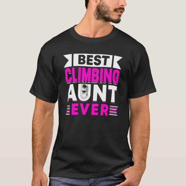 Camiseta Tía de escalada de rock de montaña (Anverso)