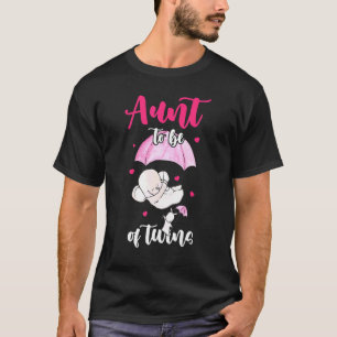 Camiseta Tía de gemelos sobrina y sobrino elefante paraguas