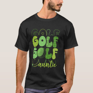 Camiseta Tía de golf Mamá de golf Mamá deportista Día de la