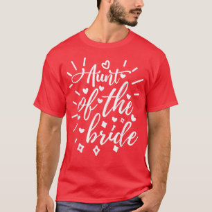 Camiseta Tía de la Boda y la bachillerato que juegan a la n