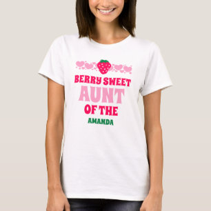Camiseta Tía de la celebración del primer cumpleaños de fre
