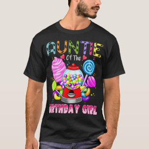 Camiseta Tía De La Chica De Cumpleaños Candyland Candy Birt