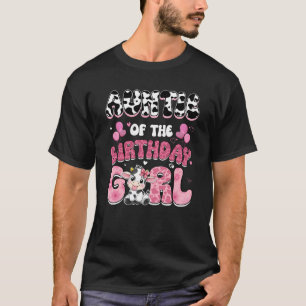 Camiseta Tía De La Chica De Cumpleaños Familia De Granjas D