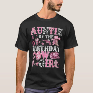 Camiseta Tía De La Chica De Vaca De Cumpleaños Chica De Vac