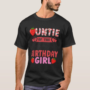 Camiseta Tía de la cumpleañera de la primera fresa dulce