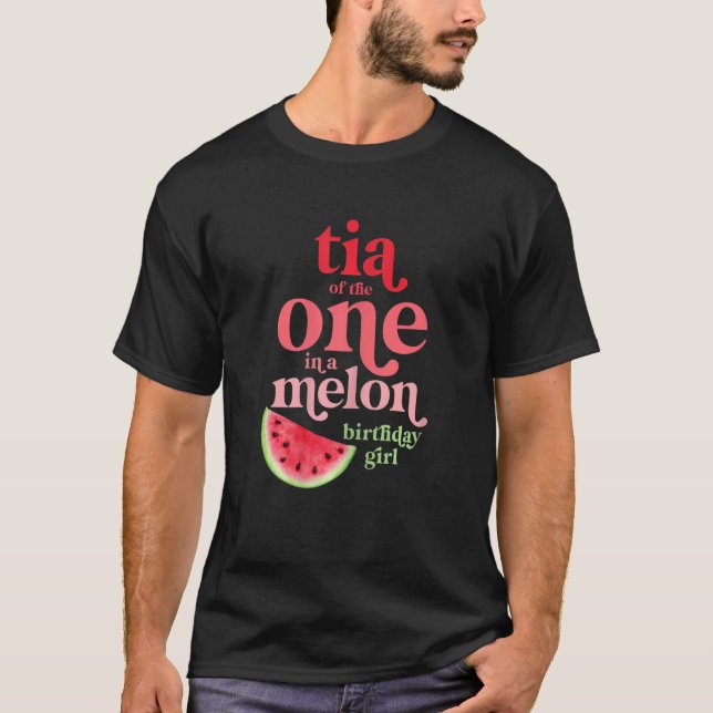 Camiseta Tia De La De Una Chica De Cumpleaños De Melón (Anverso)