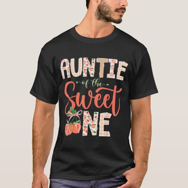 Camiseta Tía de La Dulce Melocotón Cumpleaños 1 (Anverso)