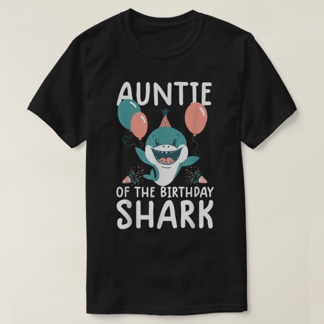 Camiseta Tía de la familia de cumpleaños de los camisas de  (Diseño del anverso)