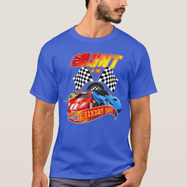 Camiseta Tía De La Fiesta De Cumpleaños De Nacimiento Racin (Anverso)