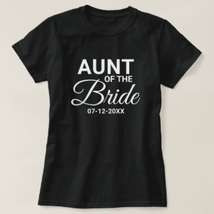 Camiseta Tía de la fiesta de matrimonio de novias