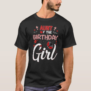 Camiseta Tía De La Ladybug De La Familia Chica De Cumpleaño