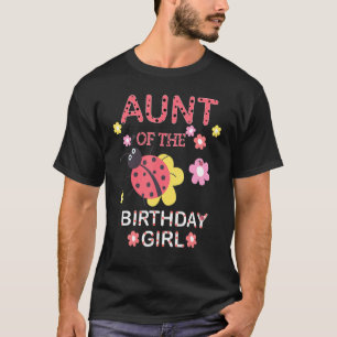 Camiseta Tía De La Ladybug De La Familia Chica De Cumpleaño