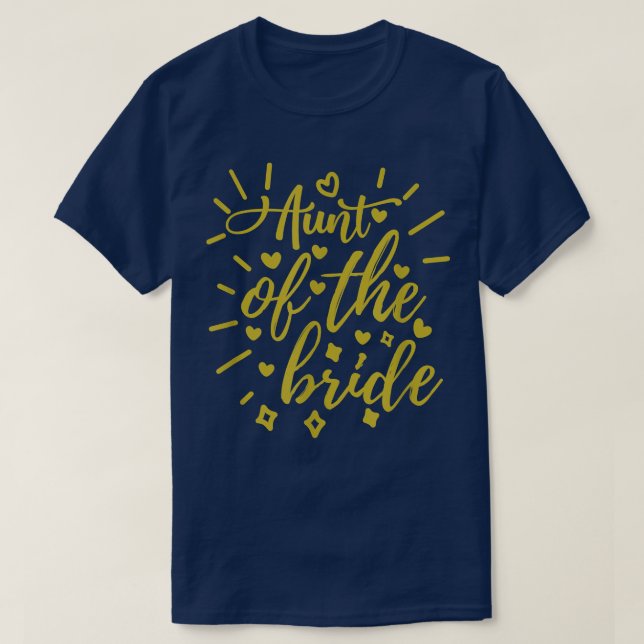 Camiseta Tía De La Novia (Diseño del anverso)