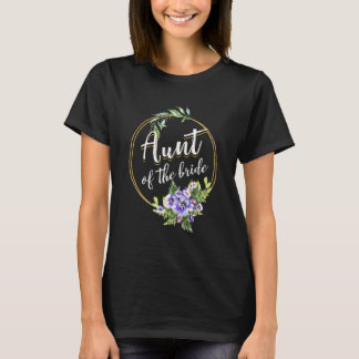 Camiseta Tía De La Novia Boda Ducha Nupcial Tía Coincidente