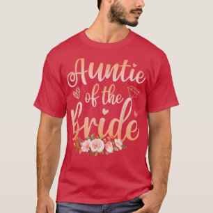 Camiseta Tía De La Novia Divertido Shower De Boda Mujeres 