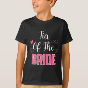 Camiseta Tía de la novia Familia Fiesta de boda Esposa por