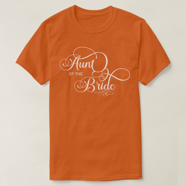 Camiseta Tía de la Novia (Fiesta de Boda)  (Diseño del anverso)