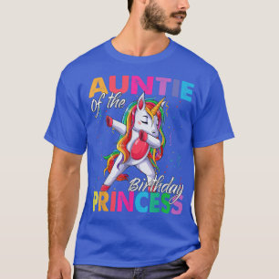 Camiseta Tía de la princesa de cumpleaños Chica Dabbing Uni