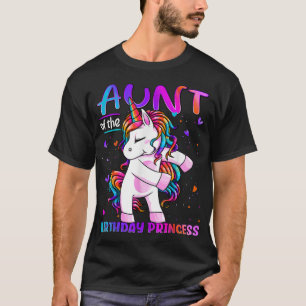 Camiseta Tía de la princesa de cumpleaños que murió Unicorn