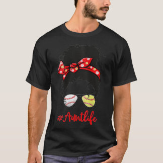 Camiseta Tía de la tía de la tía del béisbol Beisbol AuntLi
