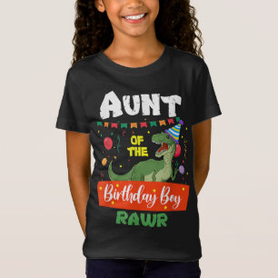 Camiseta Tía De La Tía De Raperos De Dinosaurios