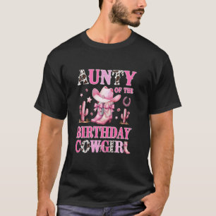 Camiseta Tía de la vaquera de cumpleaños Fiesta de cumpleañ