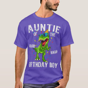 Camiseta Tía De Los Dinosaurios Funny Del Niño De La RAWR
