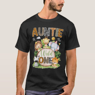 Camiseta Tía De Los Niños Salvajes, Un Primer Cumpleaños Sa