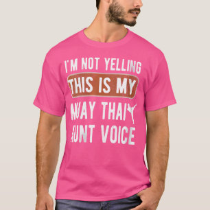 Camiseta Tía de Muay Thai Mi Tía de Muay Thai Voz