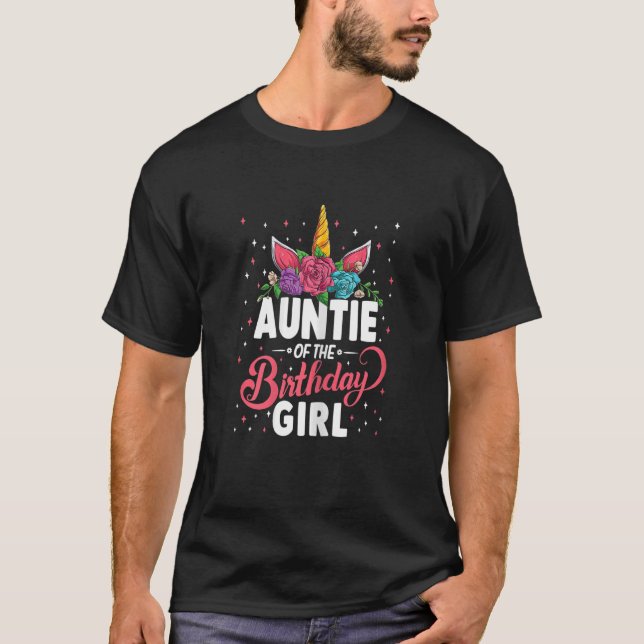 Camiseta Tía De Mujeres De La Madre Unicornio, Chica De Cum (Anverso)