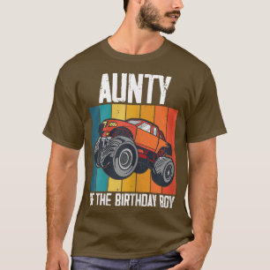 Camiseta Tía De Mujeres Del Niño De Cumpleaños Padres Monst