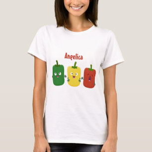 Camiseta Tía de pimiento picante capsicum trío canto person