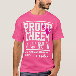 Camiseta Tía de Porristas Orgullosa Tía de Animar