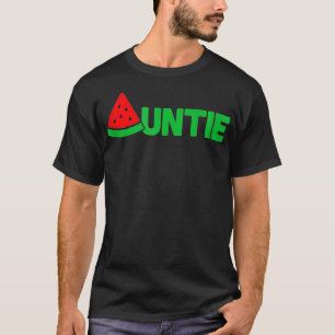 Camiseta Tía de sandía divertida verano tía de fruta tropic