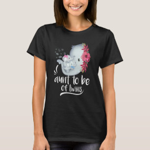 Camiseta Tía De Ser De Gemelos Un Niño Un Elefante Chica Be