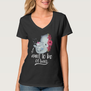 Camiseta Tía De Ser De Gemelos Un Niño Un Elefante Chica Be