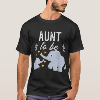 Camiseta Tía De Ser Elefante Baby Shower Tía