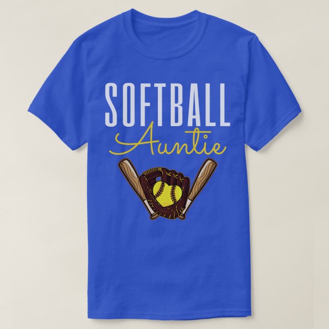 Camiseta Tía de Softball (Diseño del anverso)