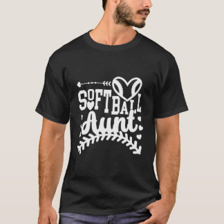 Camiseta Tía de Sóftbol de una Tía Jugadora de Sóftbol