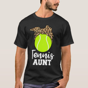 Camiseta Tía de tenis divertido jugador de tenis tía Leopar