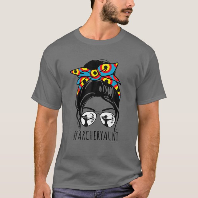 Camiseta Tía de tiro al arco La vida desordenada del pelo d (Anverso)