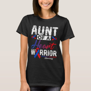 Camiseta Tía De Un Guerrero Del Corazón Concienciación Del