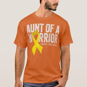 Camiseta Tía De Una Tía De Cáncer De Niños Guerreros