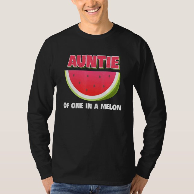 Camiseta Tía De Uno En Una Familia Melón Coincidiendo Con W (Anverso)