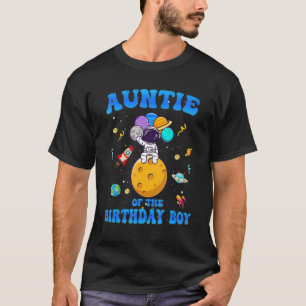 Camiseta Tía Del Astronauta Espacial Natal Birthda